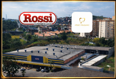 Vista aérea da Ateliê OralBlanc, dentro do Supermercado Rossi, em Ferraz de Vasconcelos